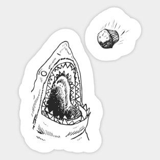 The Hungry Shark Sticker